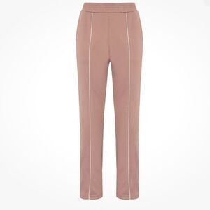 8 by Yoox Slit Sweat Pants Elastic Waist Two Tone Zip Up Cuffs  Sz S